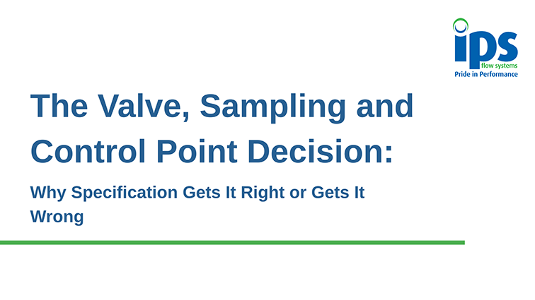 The Valve Sampling and Control Point Decision
