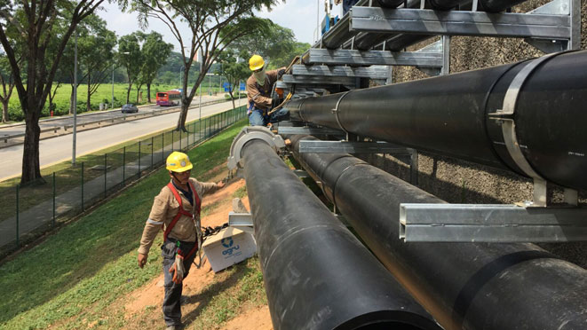 HDPE pipeline saves hundreds of flange connections